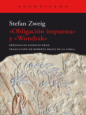 cover image of «Obligación impuesta» y «Wondrak»